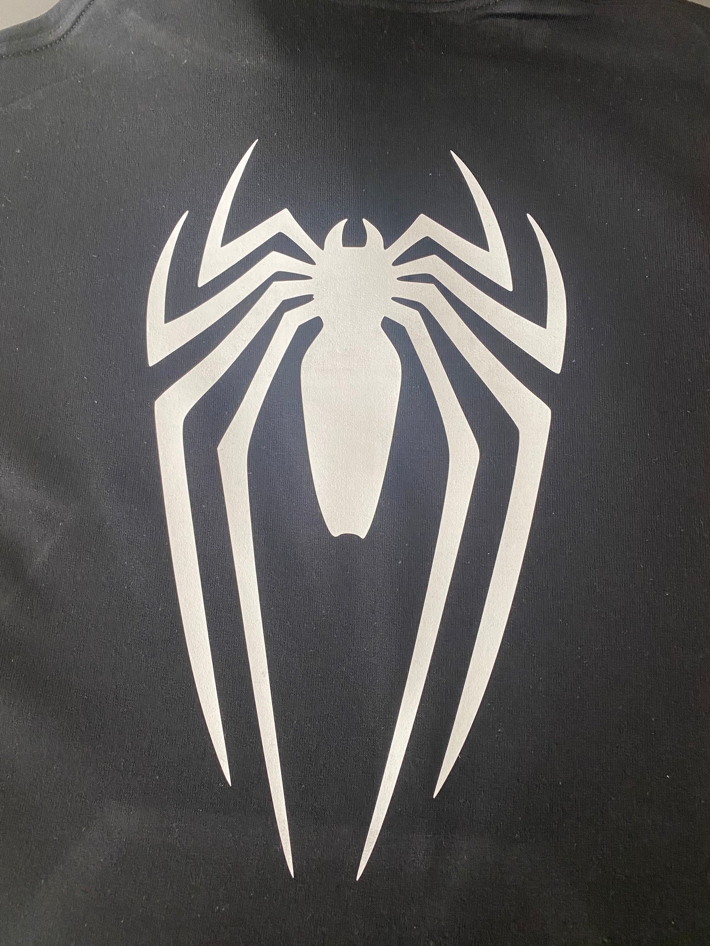 spidermen embroider hoodie with back design